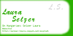 laura selzer business card